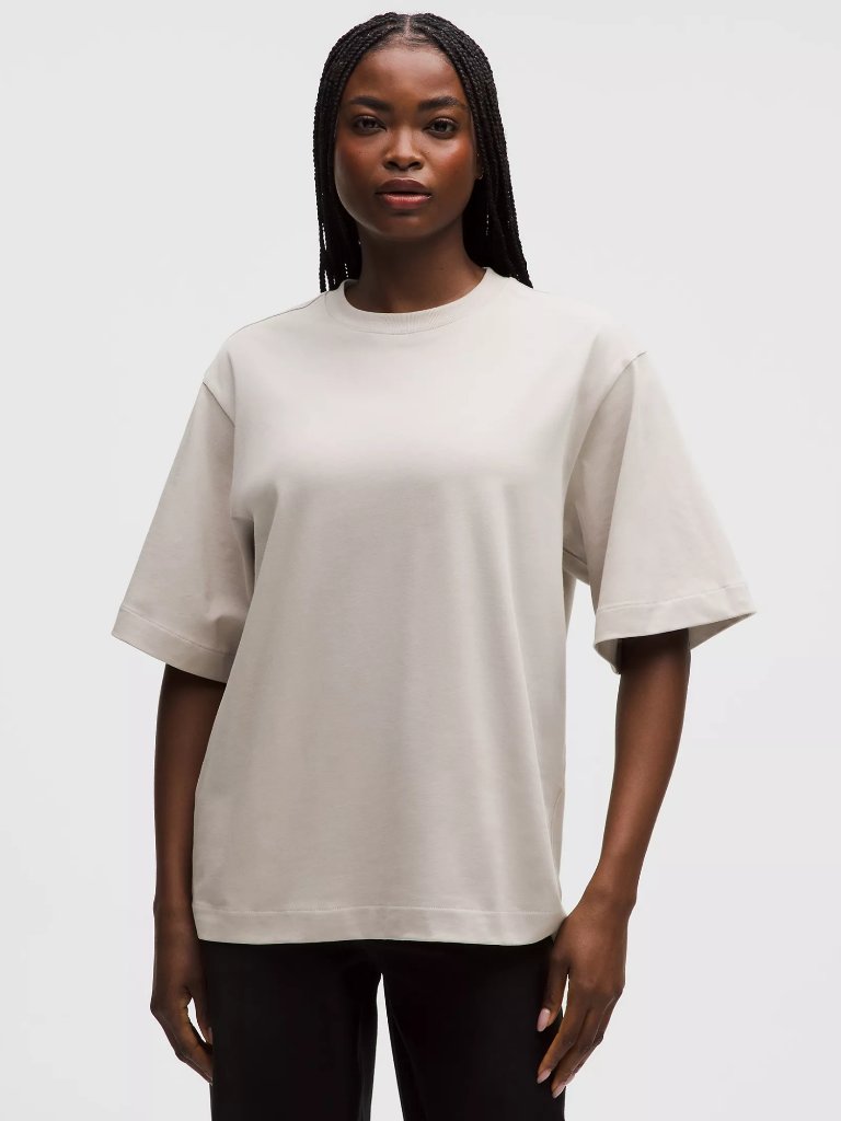 Lululemon Heavyweight Cotton Oversized T-Shirt | Downtown Tan | Nwt | Size Xs
